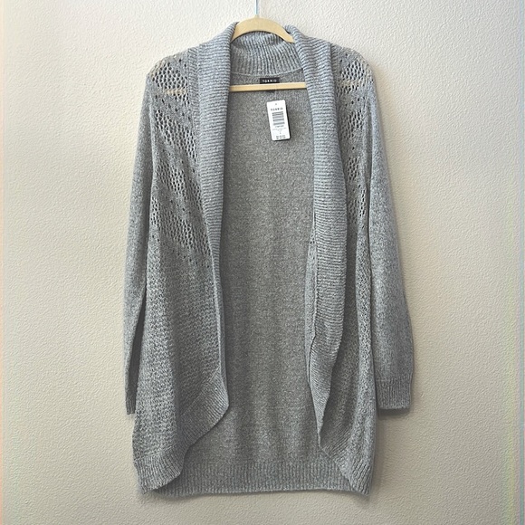 torrid Sweaters - NWT Torrid Heathered Grey Curve Front Cardigan | Color: Gray | Size:1 (14/16)